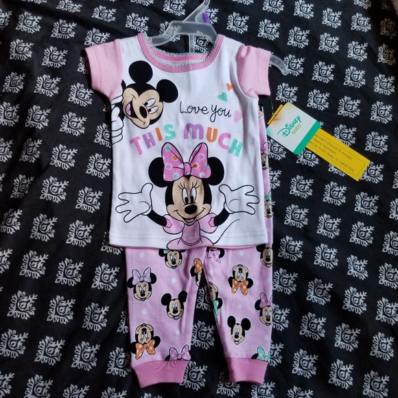 minnie mouse baby pajamas